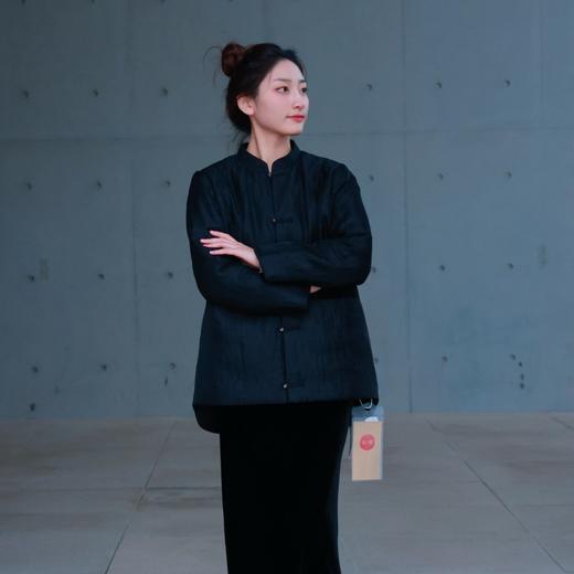 【2026东衣作】 墨•新中式棉服(23802804B墨黪-高定款) 商品图3