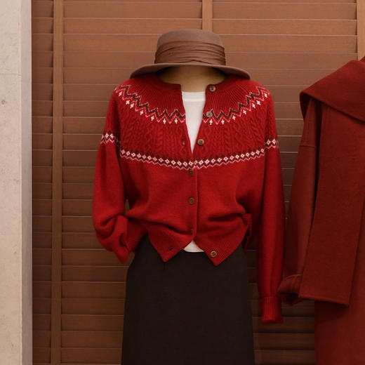 【预售7天】良木礼山羊绒开衫（D25103437F） 商品图1