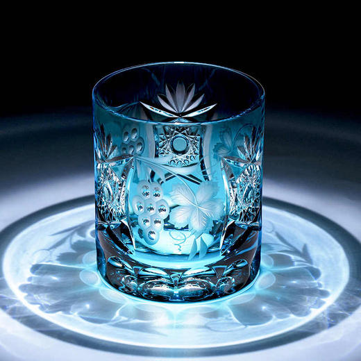 德国进口Arnstadt葡萄系列水晶威士忌酒杯手工雕刻高端玻璃杯礼盒宝石红葡萄威士忌单只礼盒300ml 商品图1