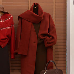 【部分现货】良木礼山羊绒围巾大衣（C6030）