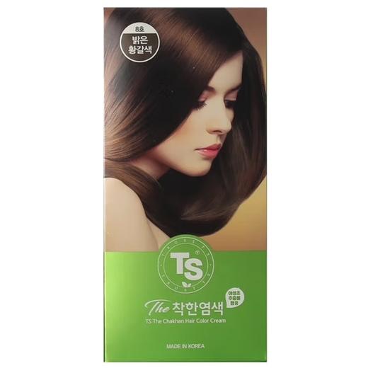 帝叶斯柔美染发膏8号(黄褐色)120gTS트릴리온 착한염색 8호(밝은황갈색) 商品图0