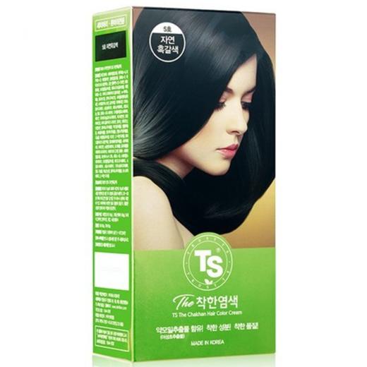 帝叶斯柔美染发膏5号(自然黑褐色)120gTS트릴리온 착한염색 5호(자연흑갈색) 商品图0