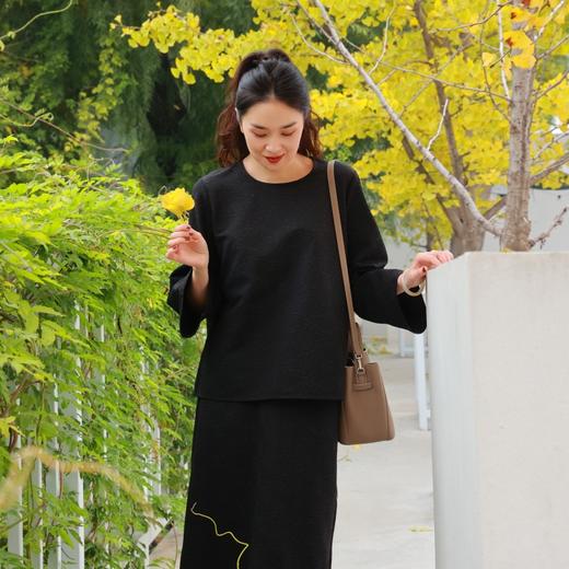 【2026东衣作】新中式上衣+半裙（25808166+25706209b-墨棠） 商品图0