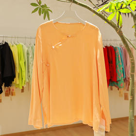 【抖音专属】新中式衬衣（25808209-赪霞）