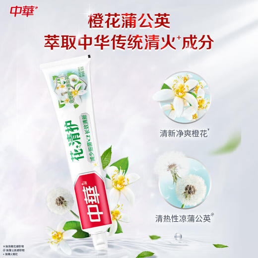 【小店自提】中华花清护橙花蒲公英牙膏 商品图0