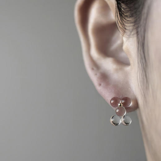 订购20周到｜BUBUN-organ #9 [S]-冷工玻璃 耳环［日本设计师］ 商品图0