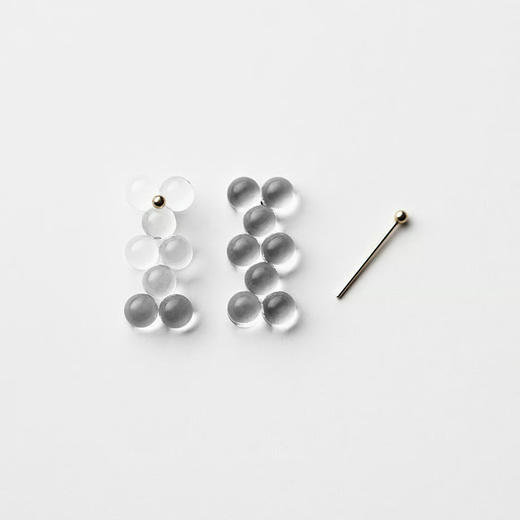 订购20周到｜BUBUN-organ #9 [M]-冷工玻璃 耳环［日本设计师］ 商品图2