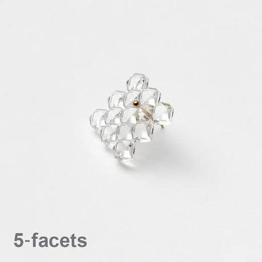 订购20周到｜BUBUN-blur #4 5facets-冷工玻璃 耳环［日本设计师］ 商品图3