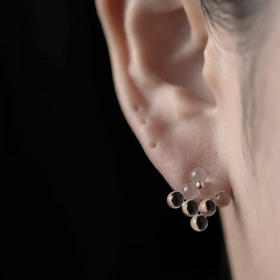 订购20周到｜BUBUN-organ #13 [XS]-冷工玻璃 耳环［日本设计师］