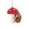 北京仓｜Felt So Good-Toadstool Hedgehog-刺猬与蘑菇 羊毛毡 挂件［英国设计师］ 商品缩略图1