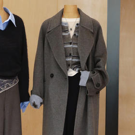 【特价不退换】【预售7天】良木礼山羊绒长款大衣（D25102806）