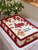 【红花贺寿】派对大蛋糕-长方形蛋糕 商品缩略图1