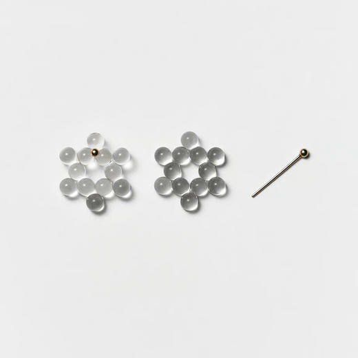 订购20周到｜BUBUN-organ #13 [S]-冷工玻璃 耳环［日本设计师］ 商品图2