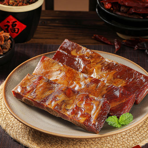 【第2件半价】竹山贡水源 烟熏腊排骨 500g/袋（全国包邮，部分地区除外） 商品图0