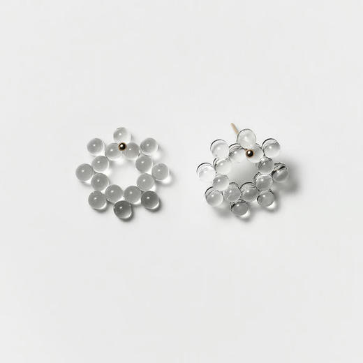 订购20周到｜BUBUN-organ #13 [M]-冷工玻璃 耳环［日本设计师］ 商品图2