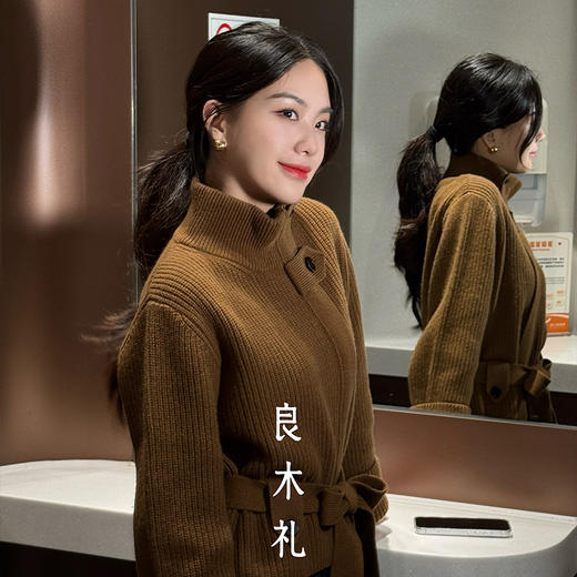 【特价不退换】【预售7天】良木礼羊毛开衫（D25101680F） 商品图0