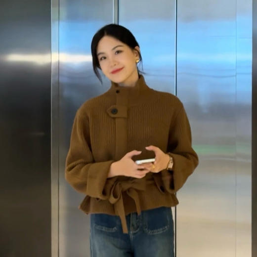 【特价不退换】【预售7天】良木礼羊毛开衫（D25101680F） 商品图4