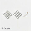 订购20周到｜BUBUN-blur #8 5facets-冷工玻璃 耳环［日本设计师］ 商品缩略图2