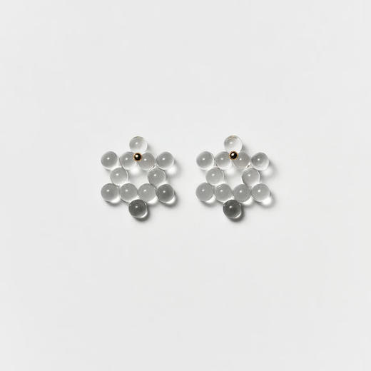订购20周到｜BUBUN-organ #13 [S]-冷工玻璃 耳环［日本设计师］ 商品图1