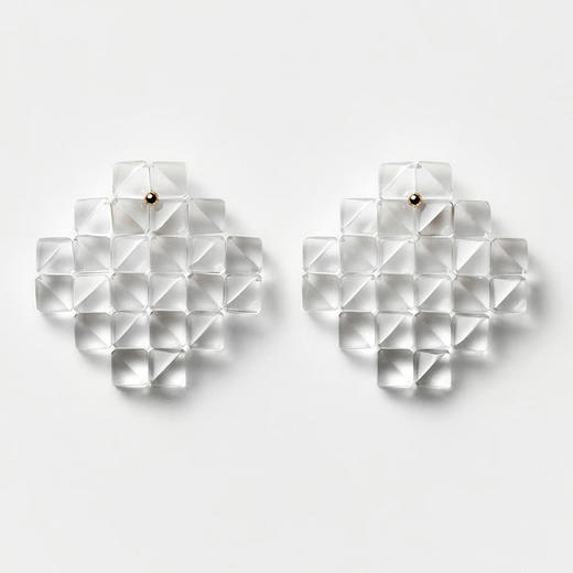 订购20周到｜BUBUN-blur #7-冷工玻璃 耳环［日本设计师］ 商品图3