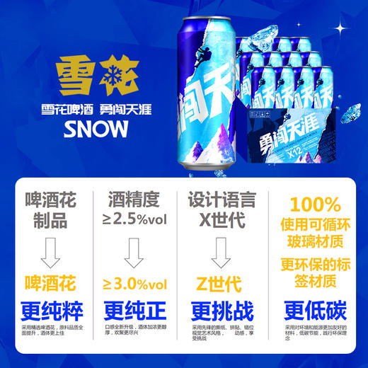 【小店自提】雪花勇闯听装500ml 商品图2