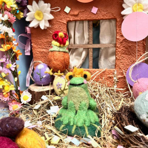 北京仓｜Felt So Good-Prince the Frog-青蛙王子 羊毛毡 挂件［英国设计师］ 商品图4