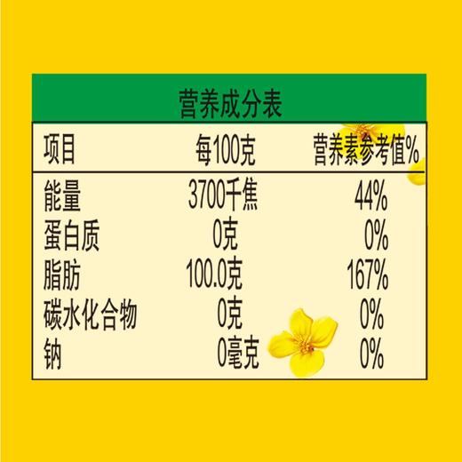 【小店自提】金龙鱼精炼一级菜籽油5L/桶 商品图5