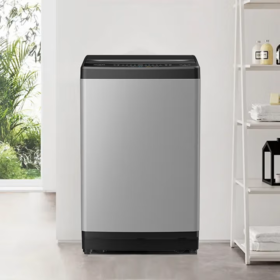 美菱10公斤全自动波轮洗衣机 家用宿舍租房一键智能多程序控制 Y2EB100 灰色252257