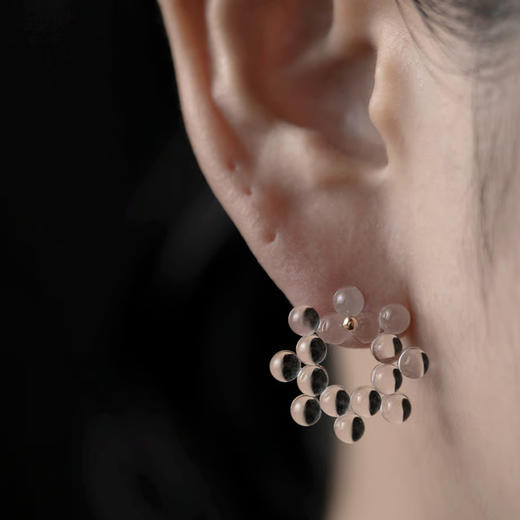 订购20周到｜BUBUN-organ #13 [M]-冷工玻璃 耳环［日本设计师］ 商品图0