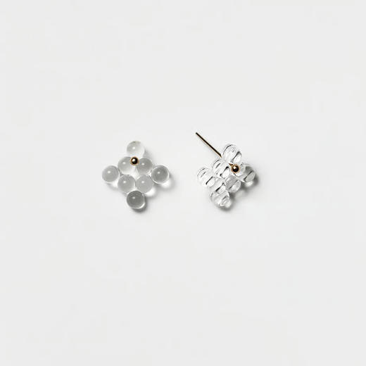 订购20周到｜BUBUN-organ #13 [XS]-冷工玻璃 耳环［日本设计师］ 商品图2