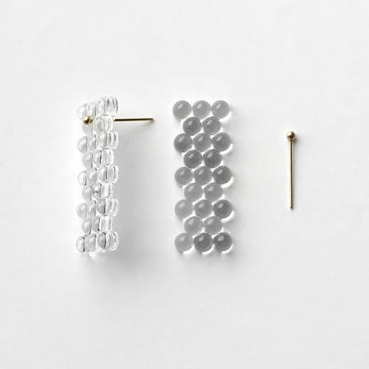 订购20周到｜BUBUN-organ #8-冷工玻璃 耳环［日本设计师］ 商品图3