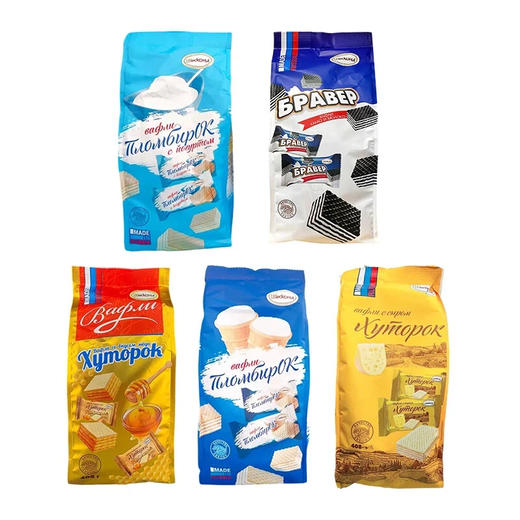 俄罗斯进口阿孔特牌威化饼干408g【多种口味】 商品图5