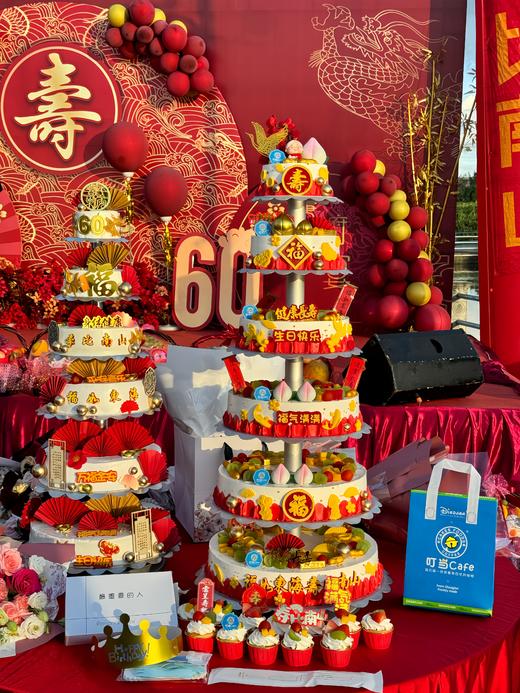 【5-9层祝寿蛋糕】可订制换款式鲜果奶油蛋糕【拍前请联系客服预约时间】 商品图4