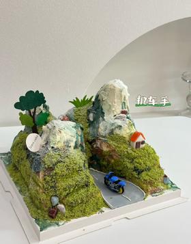 微景观摩托越野爱好者