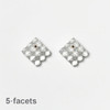 订购20周到｜BUBUN-blur #8 5facets-冷工玻璃 耳环［日本设计师］ 商品缩略图1