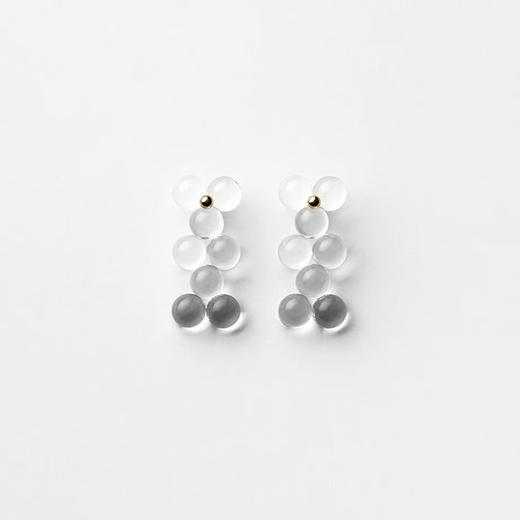 订购20周到｜BUBUN-organ #9 [M]-冷工玻璃 耳环［日本设计师］ 商品图1