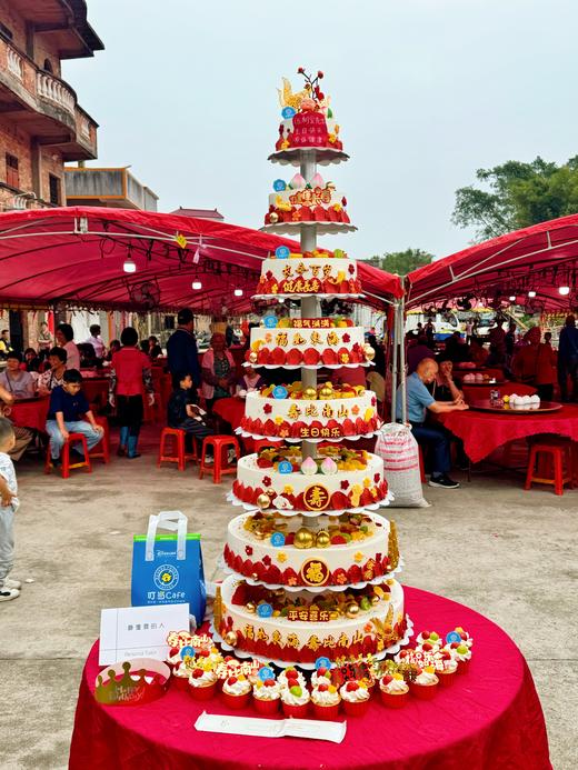 【5-9层祝寿蛋糕】可订制换款式鲜果奶油蛋糕【拍前请联系客服预约时间】 商品图3