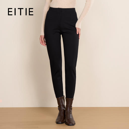 EITIE爱特爱秋季新款时尚百搭小脚裤打底裤高腰长裤C2205002 商品图0