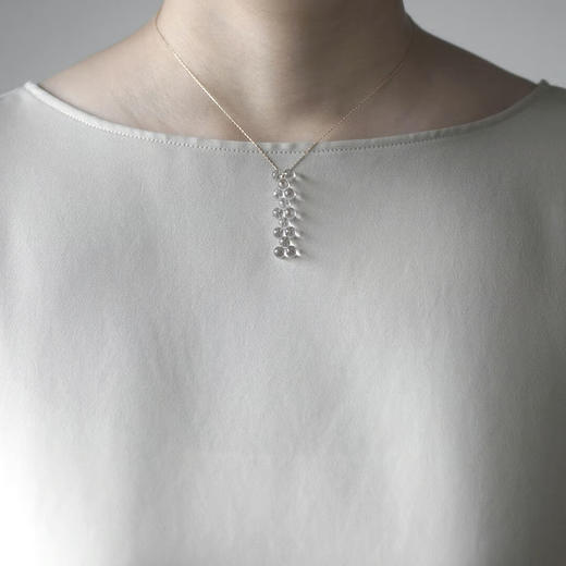 订购20周到｜BUBUN-organ VERTICAL-冷工玻璃 项链［日本设计师］ 商品图3