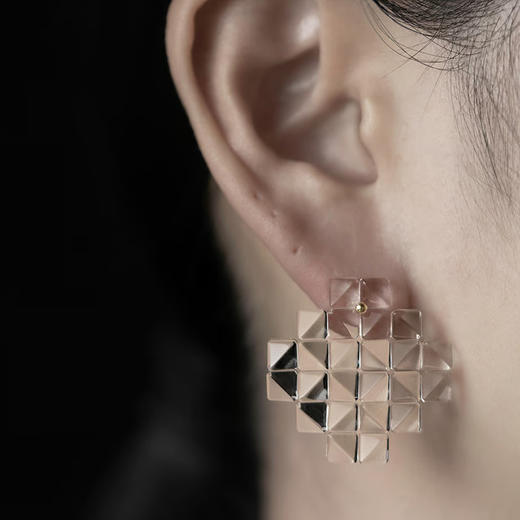 订购20周到｜BUBUN-blur #7-冷工玻璃 耳环［日本设计师］ 商品图0