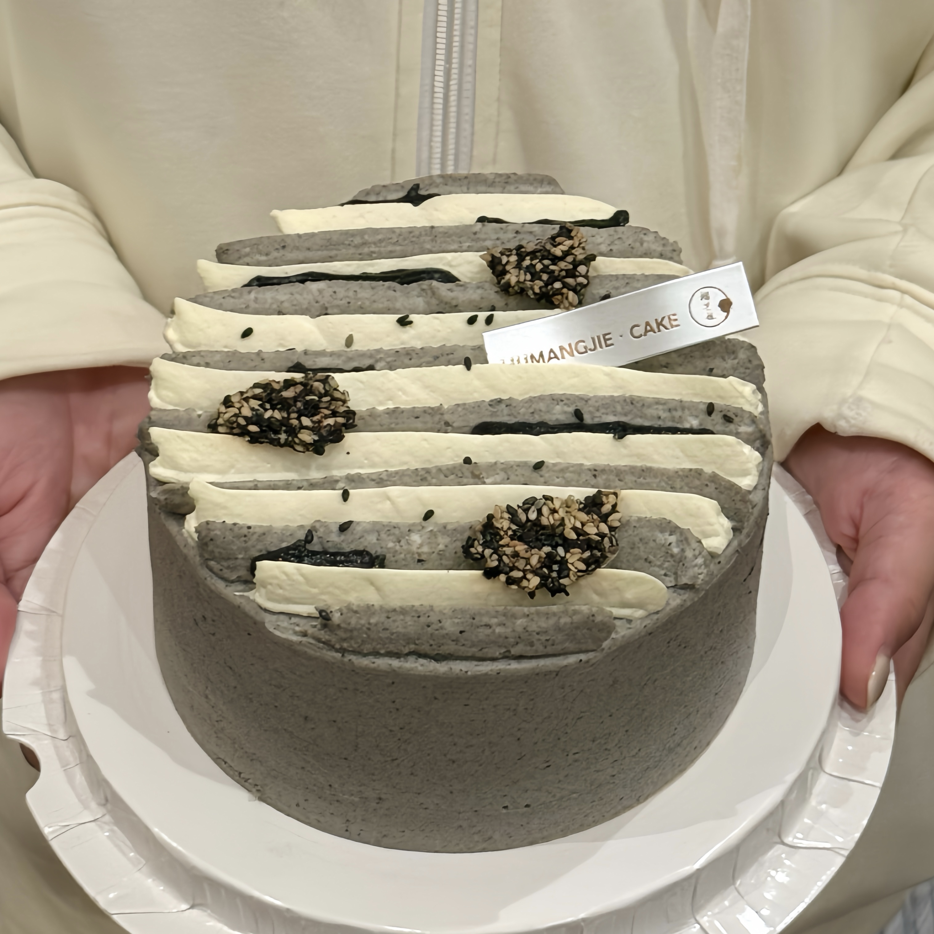 【“芝”足常乐】秋冬限定黑芝麻豆乳千层蛋糕