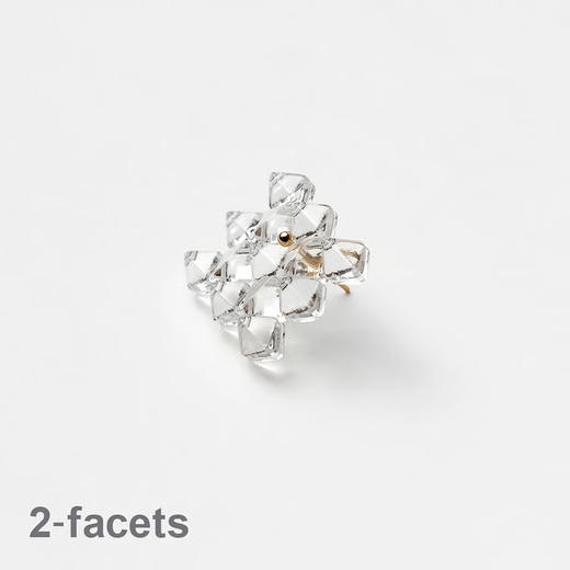 订购20周到｜BUBUN-blur #4 2facets-冷工玻璃 耳环［日本设计师］ 商品图3