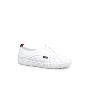 豪麟名鞋奥莱迪嘉女鞋时尚休闲鞋牛皮革DJXXO52WX210白色  原价1460元