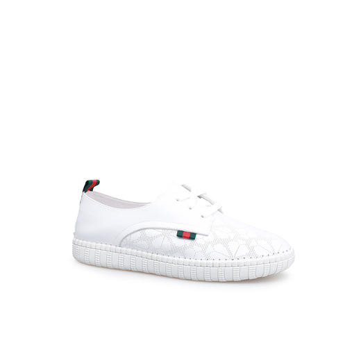 豪麟名鞋奥莱迪嘉女鞋时尚休闲鞋牛皮革DJXXO52WX210白色  原价1460元 商品图0