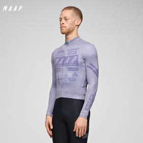 MAAP 男士 Drome 系列 加绒长袖骑行服 闪银紫