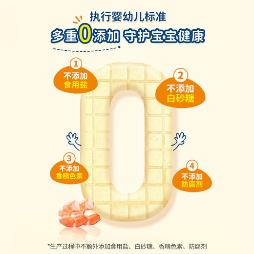 【分仓直发包邮】爷爷的农场婴幼儿原味鲜虾片宝宝零食儿童零食独立包装39g*3盒 商品图5