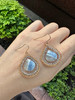 SpoiledBrat Jewelry 蓝纹欧珀斜长石耳环 商品缩略图4