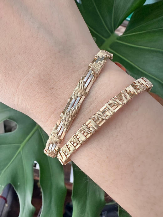 SpoiledBrat Jewelry编织款金色手镯 商品图3