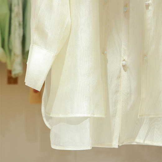 【抖音专属】新中式衬衣（25810177凝脂） 商品图2