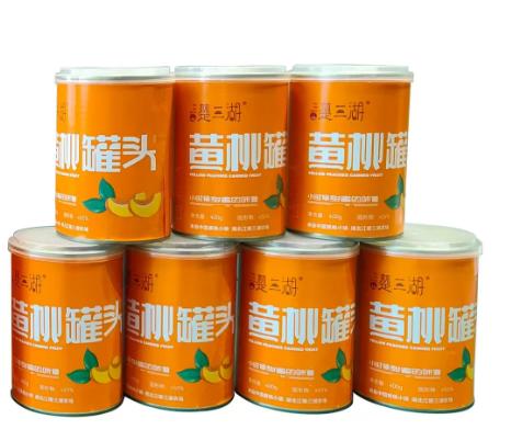 【严选】【国家地理标志产品 不添加防腐剂 口感细嫩 酸甜适度】楚三湖三湖黄桃罐头400g*8罐/提 商品图1